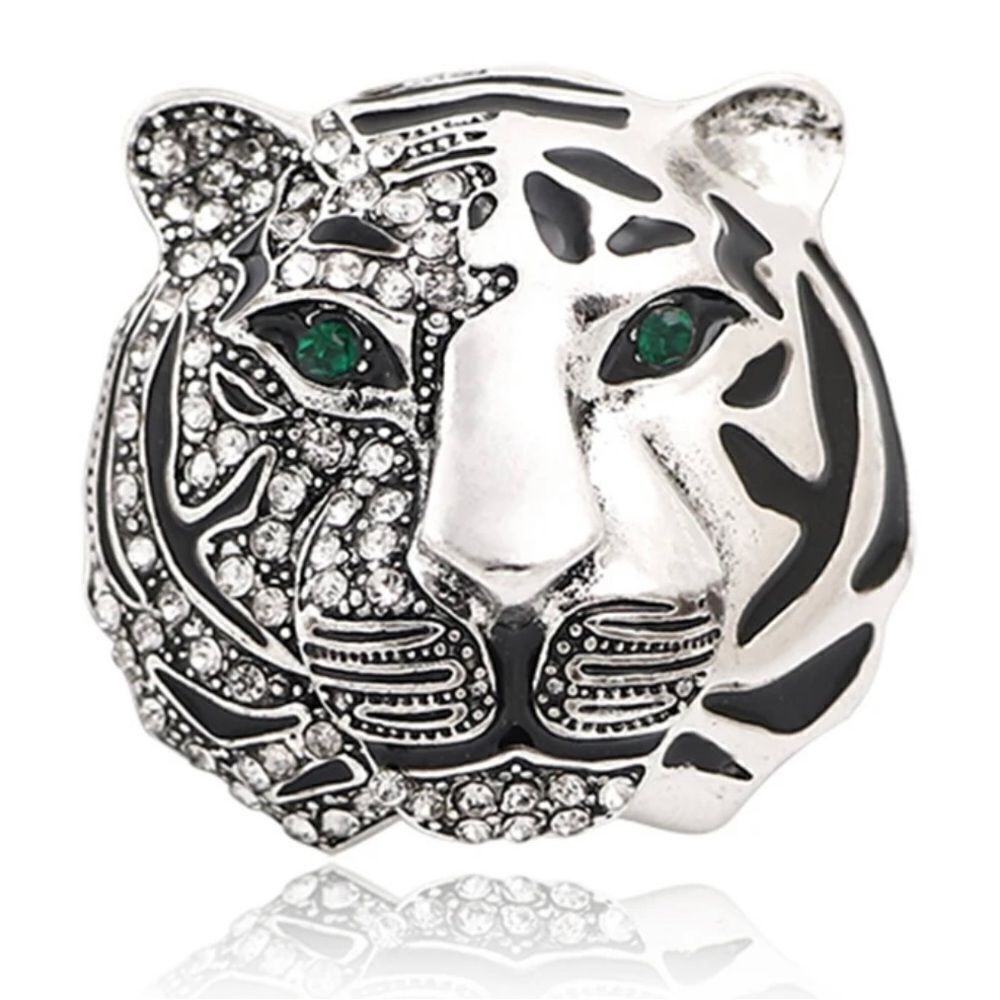 TIGER RHINESTONE BROOCH